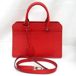 Louis Vuitton Handbag Bag Epi Vaneau MM Red